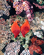 Load image into Gallery viewer, Crimson Sparkle Nichelle Earrings