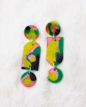 Load image into Gallery viewer, Verdant Marble Della Earrings