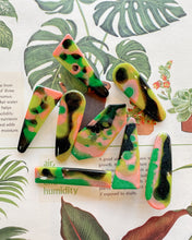 Load image into Gallery viewer, Verdant Marbled Hair Clips