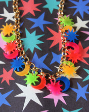 Load image into Gallery viewer, Neon Space Delia Charm Necklace
