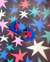 Load image into Gallery viewer, Neon Space Artemis Earrings