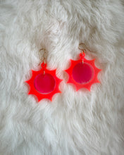 Load image into Gallery viewer, Neon Space Sunny Earrings