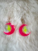 Load image into Gallery viewer, Neon Space Artemis Earrings