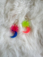 Load image into Gallery viewer, Neon Space Delia Charm Earrings