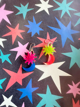 Load image into Gallery viewer, Neon Space Delia Charm Earrings