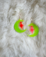Load image into Gallery viewer, Neon Space Artemis Earrings