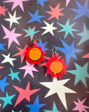 Load image into Gallery viewer, Neon Space Sunny Earrings
