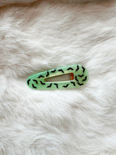 Load image into Gallery viewer, Seafoam Glow Bat Hair Clips
