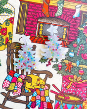 Load image into Gallery viewer, Silver Christmas Tree Earrings