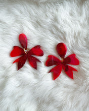 Load image into Gallery viewer, Crimson Sparkle Eloise Earrings
