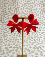 Load image into Gallery viewer, Crimson Sparkle Eloise Earrings