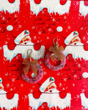Load image into Gallery viewer, Christmas Wreath Earrings