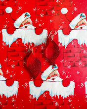 Load image into Gallery viewer, Crimson Sparkle Nichelle Earrings