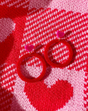 Load image into Gallery viewer, Lovely XL Lily Hoop Earrings