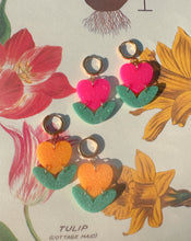 Load image into Gallery viewer, Spring Fling Blair Huggie Hoops