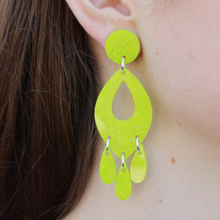 Load image into Gallery viewer, Acid Green Bianca Earrings