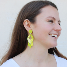Load image into Gallery viewer, Acid Green Bianca Earrings