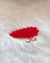 Load image into Gallery viewer, Lovely Ruby Red Slipper Hair Clips