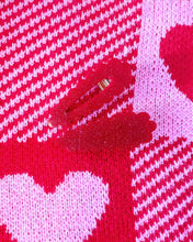 Load image into Gallery viewer, Lovely Ruby Red Slipper Hair Clips