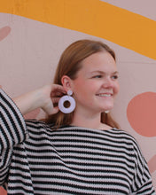 Load image into Gallery viewer, Dreamland Pearl PJ Hoop Earrings