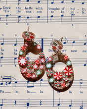 Load image into Gallery viewer, Peppermint Party Bernadette Earrings