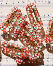Load image into Gallery viewer, Peppermint Party Hair Clips
