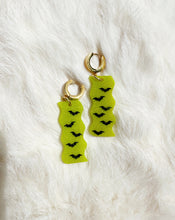 Load image into Gallery viewer, Chartreuse Glow Bat Nina Earrings