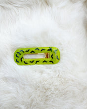Load image into Gallery viewer, Chartreuse Glow Bat Hair Clips