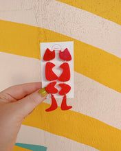 Load image into Gallery viewer, Lipstick Yvette Earrings