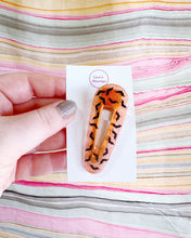 Load image into Gallery viewer, Orange Glow Bat Hair Clips