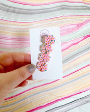 Load image into Gallery viewer, Garden Party Pink Daisies Hair Clips