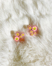 Load image into Gallery viewer, Pink Smiley Daisy Alexa Stud Earrings