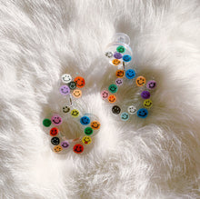 Load image into Gallery viewer, Rainbow Smiley Face Hyo Jin Earrings