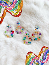 Load image into Gallery viewer, Rainbow Smiley Face Hyo Jin Earrings