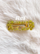 Load image into Gallery viewer, Yellow Smiley Faces Hair Clips