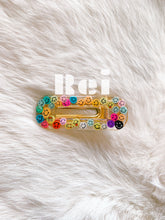 Load image into Gallery viewer, Rainbow Smiley Faces Hair Clips