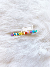 Load image into Gallery viewer, Rainbow Smiley Faces Hair Clips