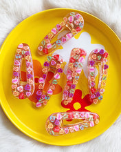 Load image into Gallery viewer, Conversation Hearts Hair Clips