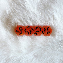 Load image into Gallery viewer, Orange Glow Bat Hair Clips