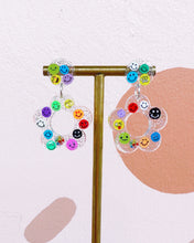Load image into Gallery viewer, Rainbow Smiley Face Hyo Jin Earrings