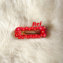 Load image into Gallery viewer, Red Flowers Hair Clips