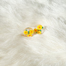 Load image into Gallery viewer, Garden Party Yellow Daisy Denise Post Earrings