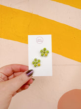 Load image into Gallery viewer, Yellow Smiley Faces Sammy Studs