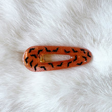 Load image into Gallery viewer, Orange Glow Bat Hair Clips