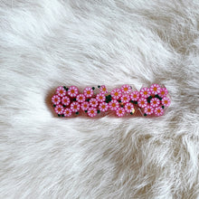 Load image into Gallery viewer, Garden Party Pink Daisies Hair Clips