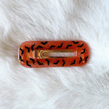 Load image into Gallery viewer, Orange Glow Bat Hair Clips