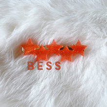 Load image into Gallery viewer, Orange Glow Hair Clips