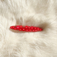 Load image into Gallery viewer, Red Flowers Hair Clips