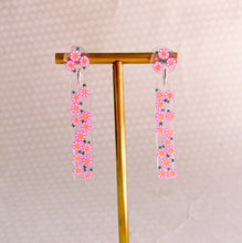 Load image into Gallery viewer, Garden Party Pink Daisies Sarah Earrings