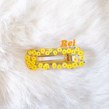 Load image into Gallery viewer, Garden Party Yellow Daisy Hair Clips